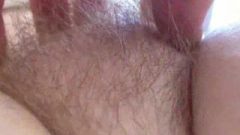 Teasing A Hairy MILF Muff – Closeup