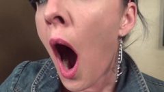 Michelle Vince Yawning Up Close