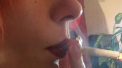 Natty Smoking Close Up