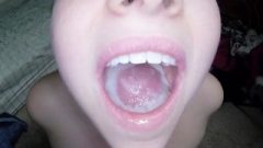 Big Cumshot- Close-up Oral Cream Pie With Cumplay, Swallowing
