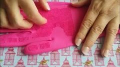 Grand Mother’s Pink Silcone Punishing Gloves – Close Up POV ASMR