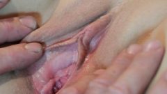 Close Up Pussy Eating Female Squirt Sweet Bald Pussy Lick Close Up Fingering