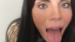 Girl Tongue For Spunk