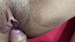 Fuck A Nasty And Hairy Pussy, Close Up With Spunk Inside