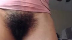 Hairy Fanny Rub Up Close