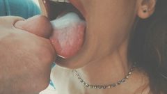 Blowjob, Mouthfuck Deepthroat And Close Up Jizz In Mouth – Natali Fiction