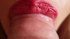 Slow Close Up Blow Job – She`s Got Skills!!! (cum In Mouth, Sensual)