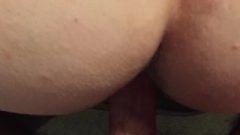 Closeup Doggy Style Banged By Daddy, Swallows Like A Great Female