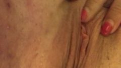 Close Up Playing With My Labia