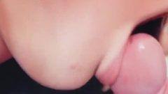 Titillating Close Up Blow-Job – Ejaculates In My Mouth