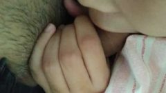 Blow-Job From A Young Babe Cum-Shot (close Up)