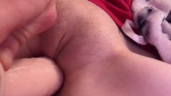 Tight Nubile Twat Struggles To Take Toy Close Up Xo