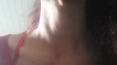 Inviting Enormous Girl’s Adam’s Apple Close Up