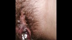 Hairy Fanny Piss Closeup