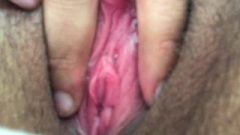 Closeup Of My Wet, Pulsating Labia Orgasm