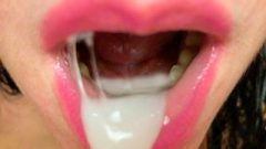 Hasty Blow Job Close Up And Sperm In Mouth Pov