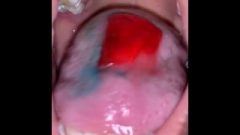 Nubile Whore Eating Candy Mouth Up Close Pov