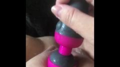 Close Up Squirting, Screaming Climax With Wand