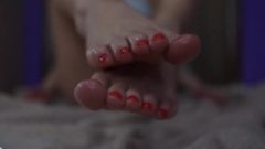 Beautiful Female Played By Foot Closeup – Feet Fetish