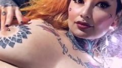 Fermercury Plays With Her Huge Pierced Tatted Boobs In Close Up