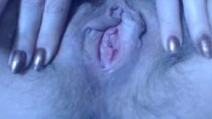 Awesome Hairy Fanny Spraying Close Up And Show Pink Inside