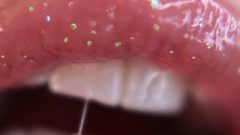 Gloss & Glitter Mouth Adulation // Closeup Mouth Fetish