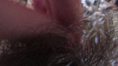 Intense Close Up On My Hairy Cunt And Massive Clitoris